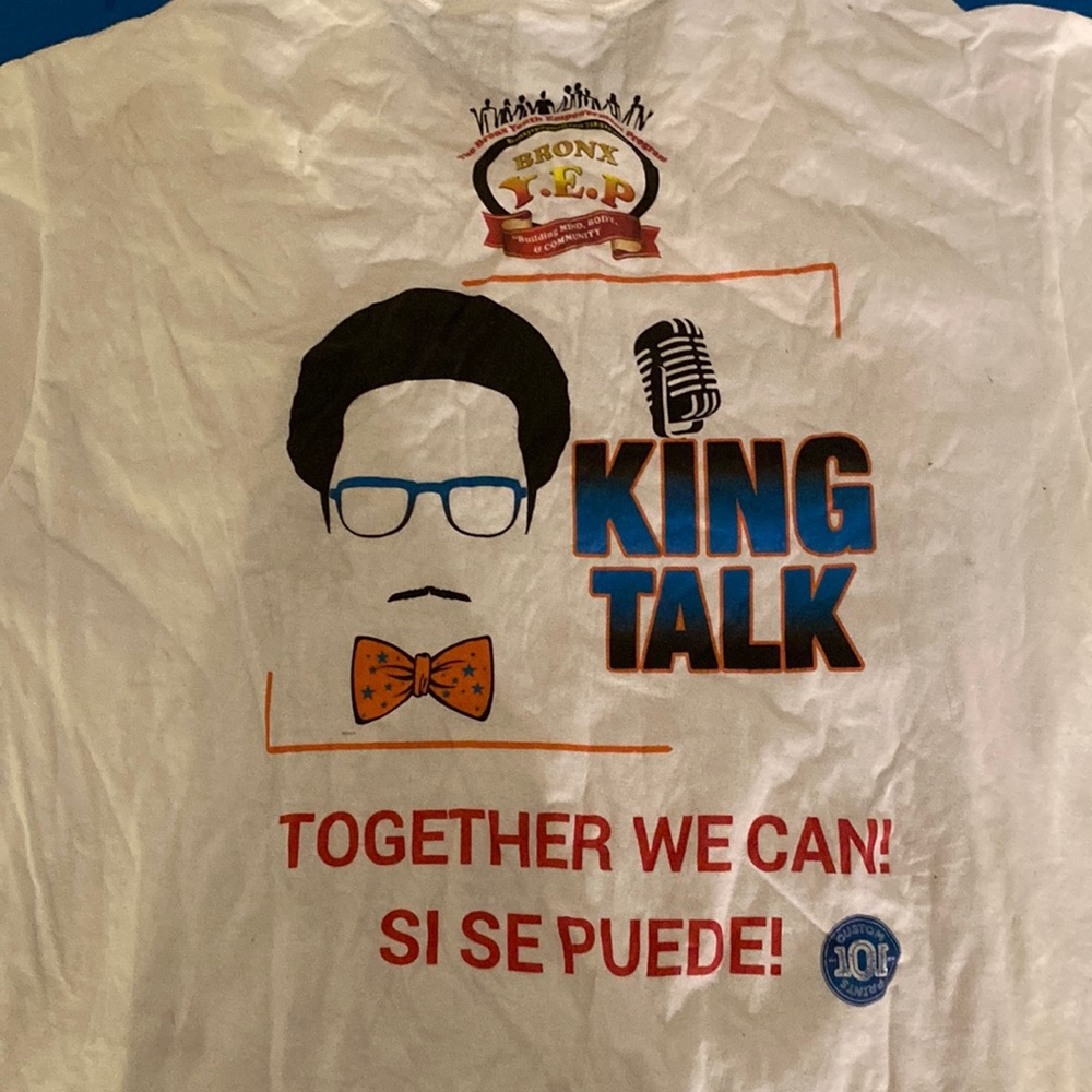 King talk medium men sized graphic t-shirt